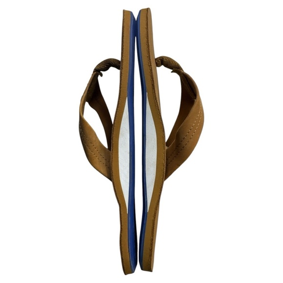 Hari Mari Fields Tan/Blue Flip Flops Shoe NWT Size:9 - Picture 6 of 11